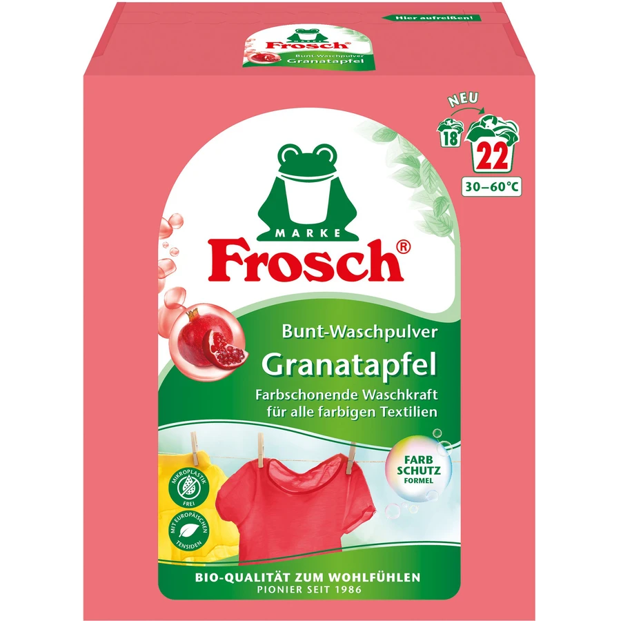 Стиральный порошок Frosch Color Гранат 1.45 кг: цены и характеристики