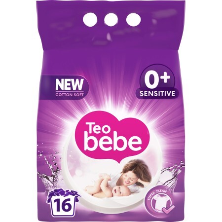 Пральний порошок Teo bebe Cotton Soft Sensitive Violet 2.4 кг
