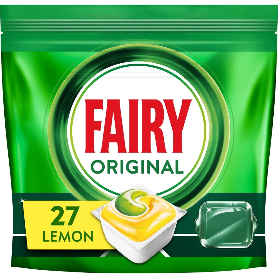 Таблетки для посудомоечных машин Fairy Original All in One Lemon 27 шт.: цены и характеристики