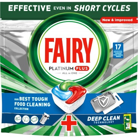 Таблетки для посудомийних машин Fairy Platinum All All One Fresh Herbal Breeze 17 шт.