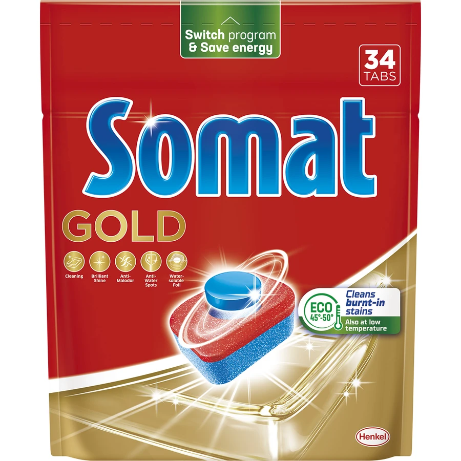 Таблетки для посудомийних машин Somat Gold 34 шт.: ціни та характеристики
