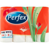 Туалетная бумага Perfex Pure White 3 слоя 24 рулона