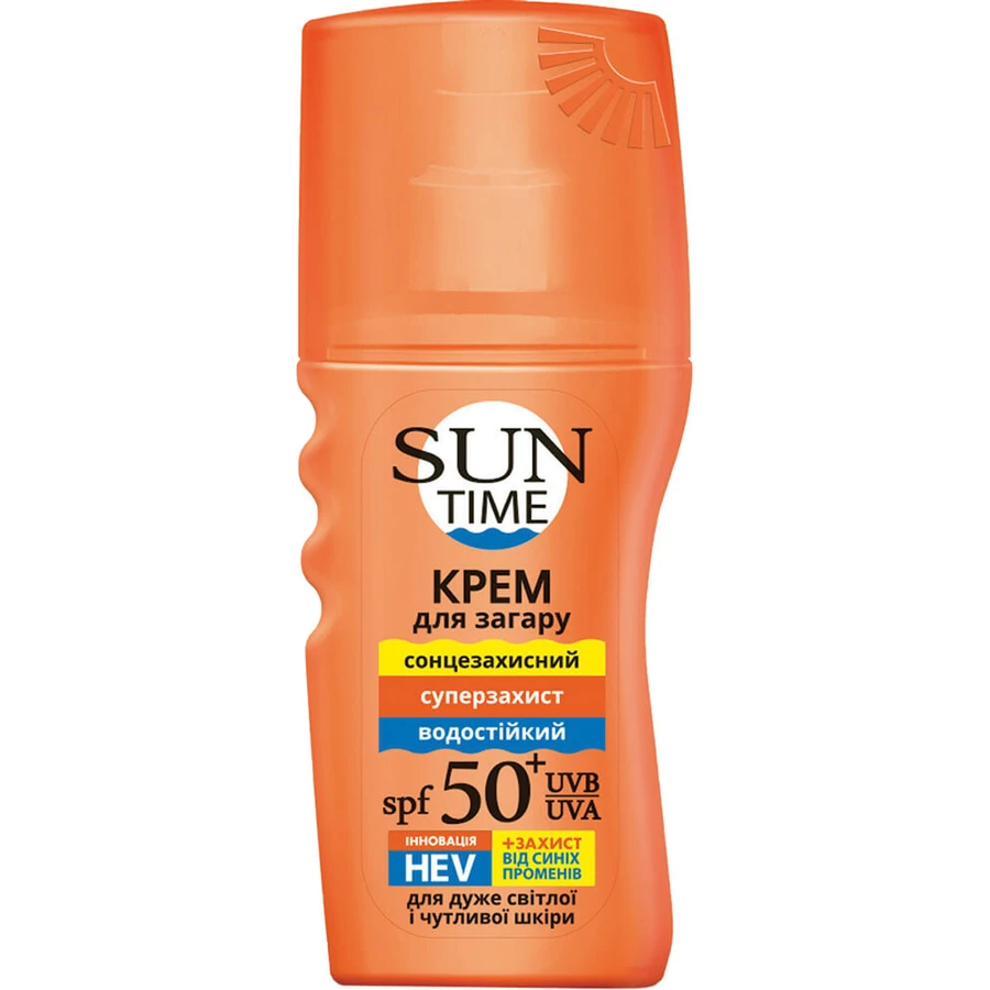 Засіб для засмаги Біокон Sun Time Крем Суперзахист SPF 50+ 150 мл: ціни та характеристики