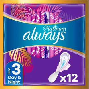 Гігієнічні прокладки Always Platinum Day&Night (Розмір 3) 12 шт.