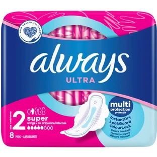 Гігієнічні прокладки Always Ultra Super (Розмір 2) 8 шт.
