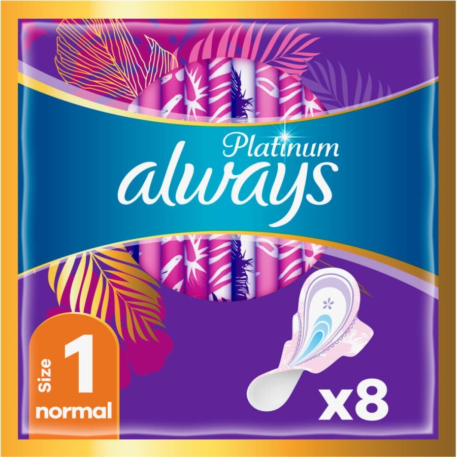 Гігієнічні прокладки Always Platinum Normal (Розмір 1) 8 шт.: ціни та характеристики