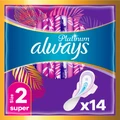 Гігієнічні прокладки Always Platinum Super (Розмір 2) 14 шт.