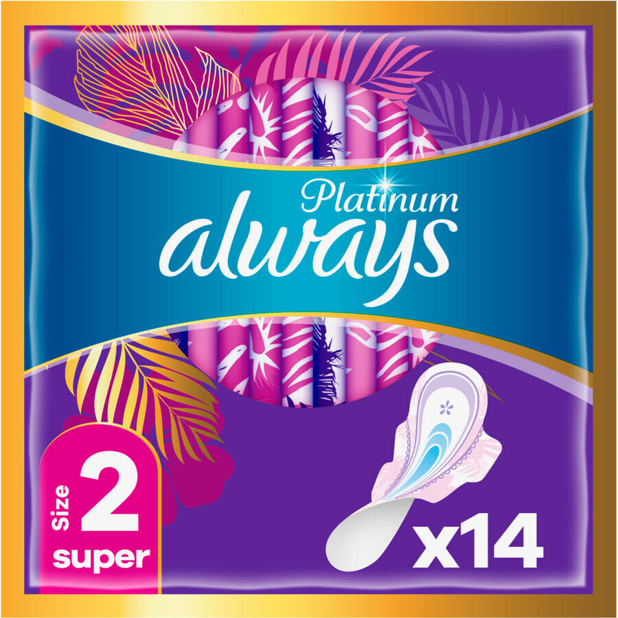 Гигиенические прокладки Always Platinum Super (Размер 2) 14 шт.: цены и характеристики