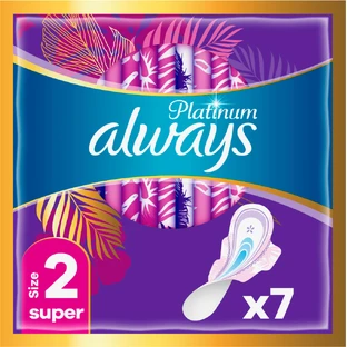 Гигиенические прокладки Always Platinum Super (Размер 2) 7 шт.