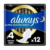 Гігієнічні прокладки Always Ultra Secure Night (Розмір 4) 12 шт.