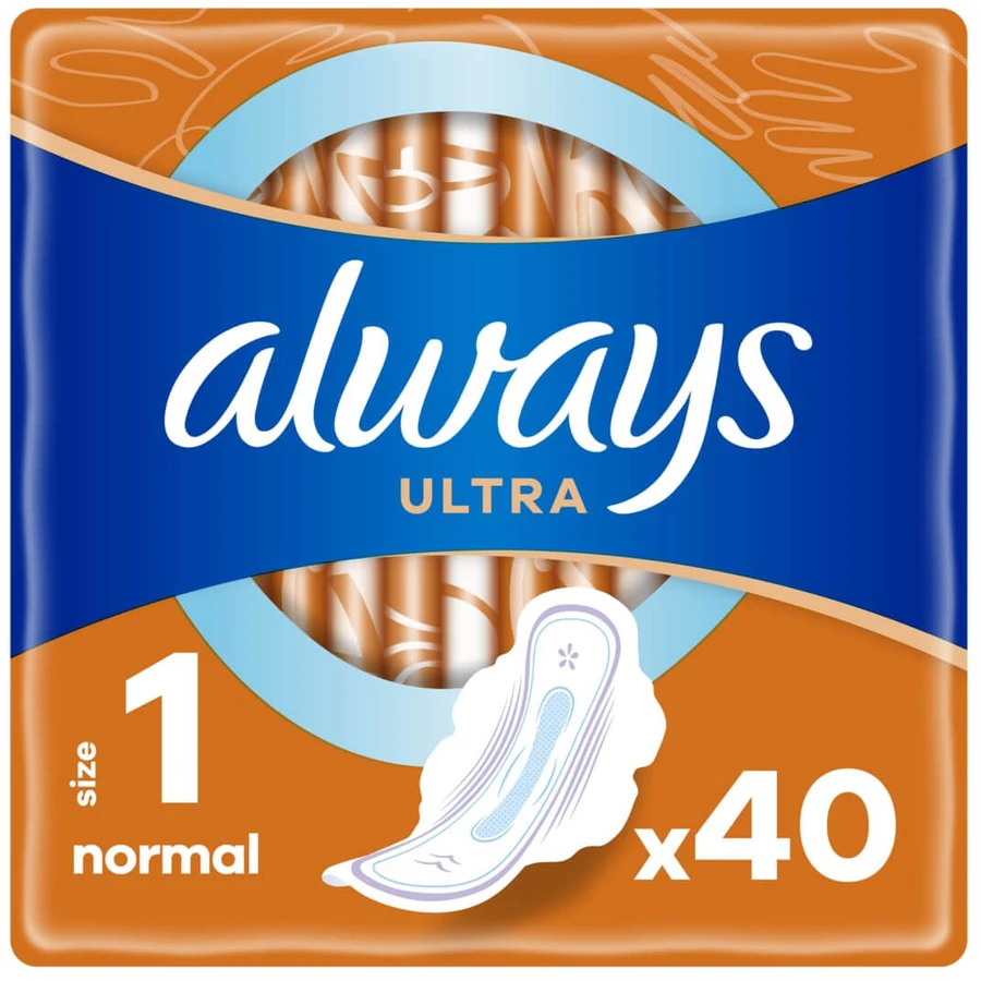 Гігієнічні прокладки Always Ultra Normal (Розмір 1) 40 шт.: ціни та характеристики