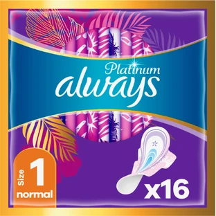 Гігієнічні прокладки Always Platinum Normal (Розмір 1) 16 шт.