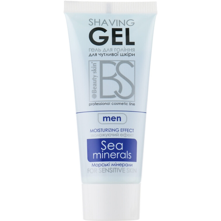 Гель для гоління Beauty Skin Для чутливої шкіри Морські мінерали 70 мл: ціни та характеристики