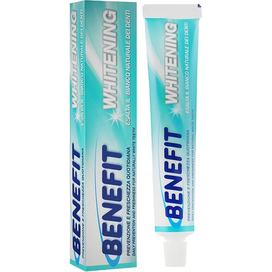Зубна паста Benefit Whitening відбілююча 75 мл: ціни та характеристики