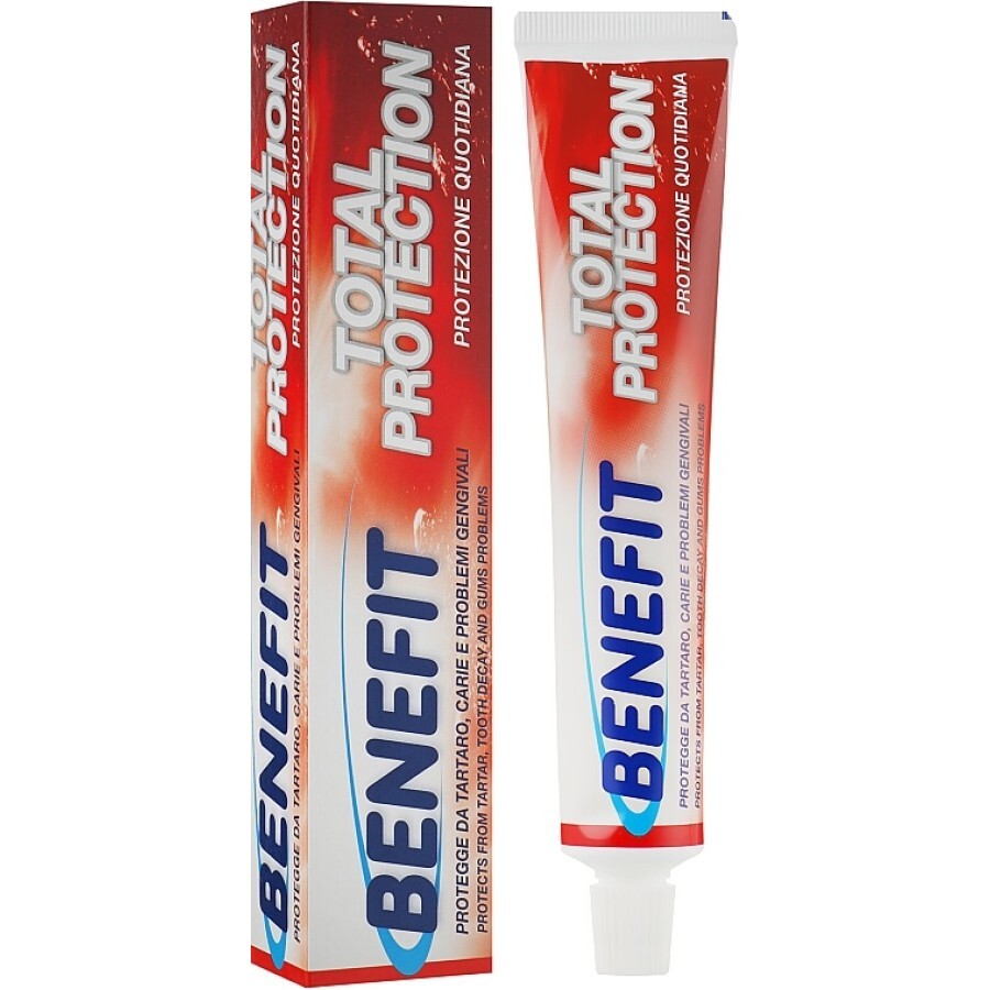 Зубна паста Benefit Total Protection Повний захист 75 мл: ціни та характеристики