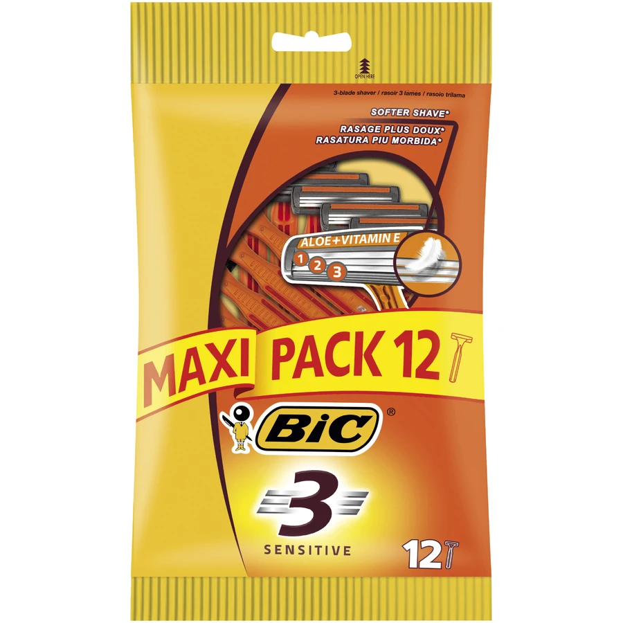 Бритва Bic 3 Sensitive 12 шт.: ціни та характеристики