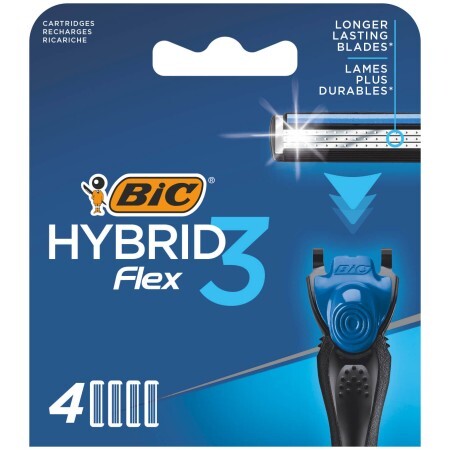 Змінні касети Bic Flex 3 Hybrid 4 шт.