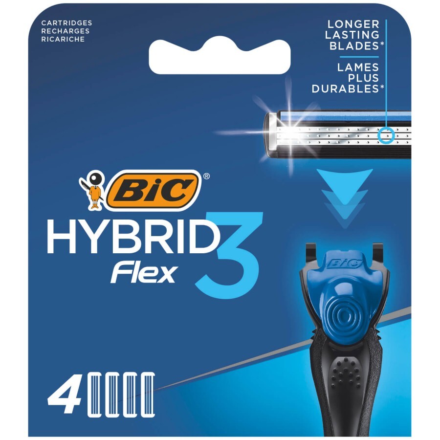Сменные кассеты Bic Flex 3 Hybrid 4 шт.: цены и характеристики