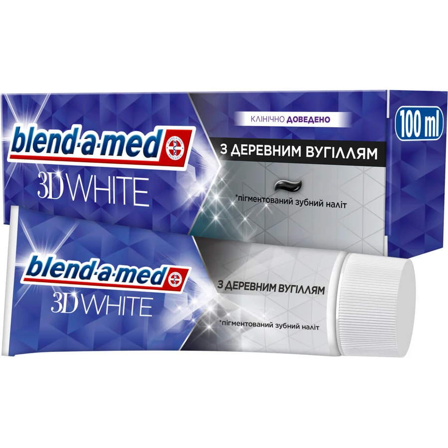 Зубная паста Blend-a-med 3D White С древесным углем 100 мл: цены и характеристики