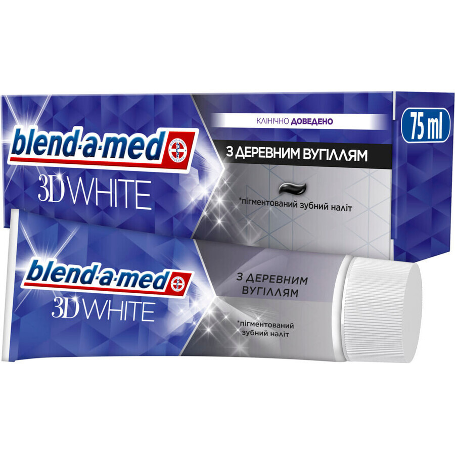 Зубная паста Blend-a-med 3D White С древесным углем 75 мл: цены и характеристики