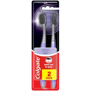 Зубная щетка Colgate High Density Charcoal мягкая 2 шт.