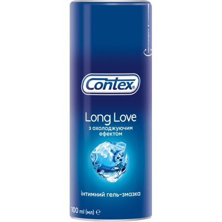 Інтимний гель-змазка Contex Long Love з охолоджуючим ефектом (лубрикант) 100 мл