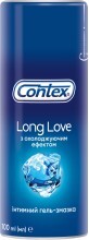 Интимный гель-смазка Contex Long Love с охлаждающим эффектом (лубрикант) 100 мл