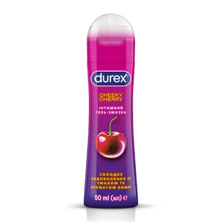 Интимный гель-смазка DUREX® Cheeky Cherry со вкусом и ароматом вишни (лубрикант), 50 мл