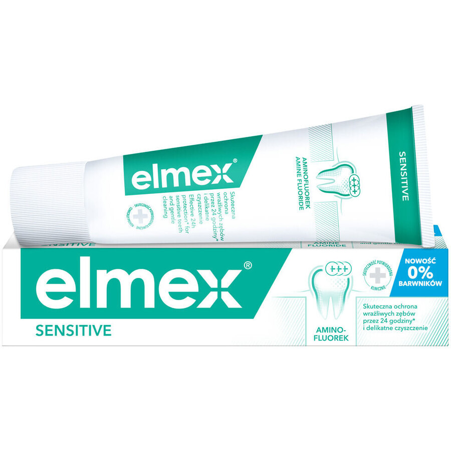 Зубна паста Elmex Sensitive з амінофторидом 75 мл: ціни та характеристики