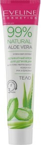 Крем для депіляції Eveline Cosmetics Natural Aloe Vera для почуттів. шкіри ніг, рук та бікіні 125 мл