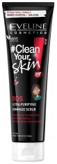 Скраб для обличчя Eveline Cosmetics Clean Your Skin SOS ультраочищаючий пілінг-скатка 100 мл