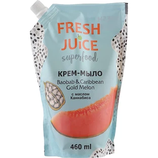 Жидкое мыло Fresh Juice Superfood Baobab & Caribbean Gold Melon дой-пак 460 мл