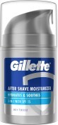 Бальзам после бритья Gillette 3 in 1 Hydrates &amp; Soothes SPF+15 50 мл