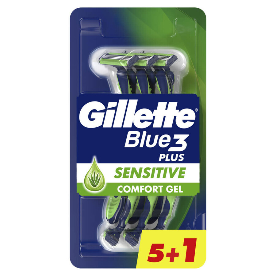 Брита Gillette Blue 3 Plus Sensitive 6 шт.: ціни та характеристики