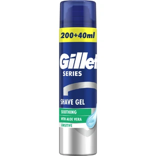 Гель для гоління Gillette Series Soothing для чутливої шкіри з алое віра 240 мл