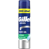 Гель для бритья Gillette Series Soothing для чувствительной кожи с алоэ вера 240 мл