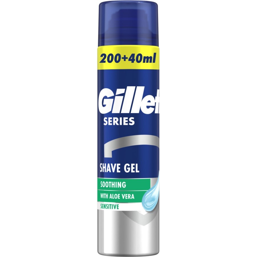 Гель для бритья Gillette Series Soothing для чувствительной кожи с алоэ вера 240 мл: цены и характеристики