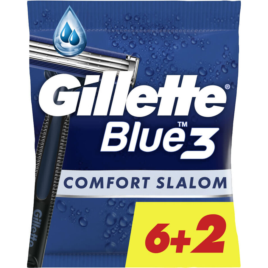 Бритва Gillette Blue 3 Comfort Slalom 8 шт.: ціни та характеристики