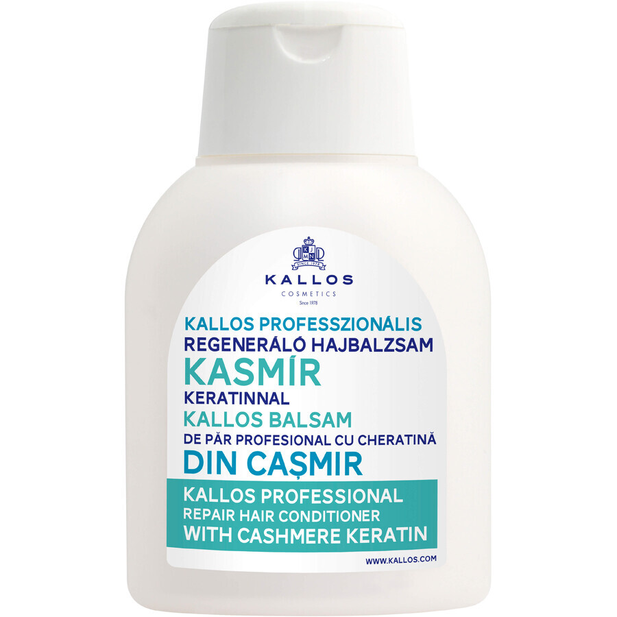 Кондиціонер для волосся Kallos Cosmetics Cashmere Keratin для професійного відновлення 500 мл: ціни та характеристики