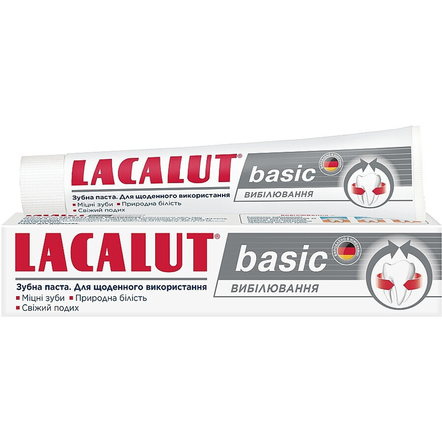 Зубная паста Lacalut Basic Отбеливание 75 мл: цены и характеристики