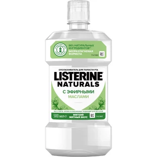 Ополіскувач для ротової порожнини Listerine Naturals з ефірними оліями 500 мл