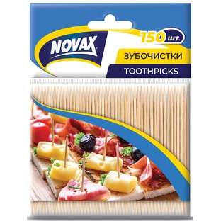 Зубочистки Novax бамбукові 150 шт.