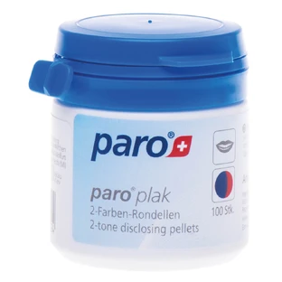 Подушечки для индикации зубного налета Paro Swiss plak 2-tone disclosing pellets 100 шт.
