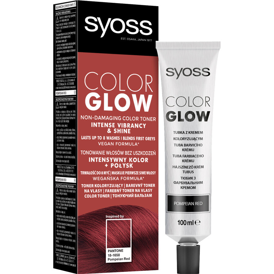 Оттеночный бальзам Syoss Color Glow Pompeian Red - Красный 100 мл: цены и характеристики
