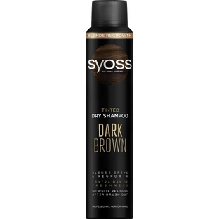 Сухой шампунь Syoss Dark Brown с тонирующим эффектом 200 мл