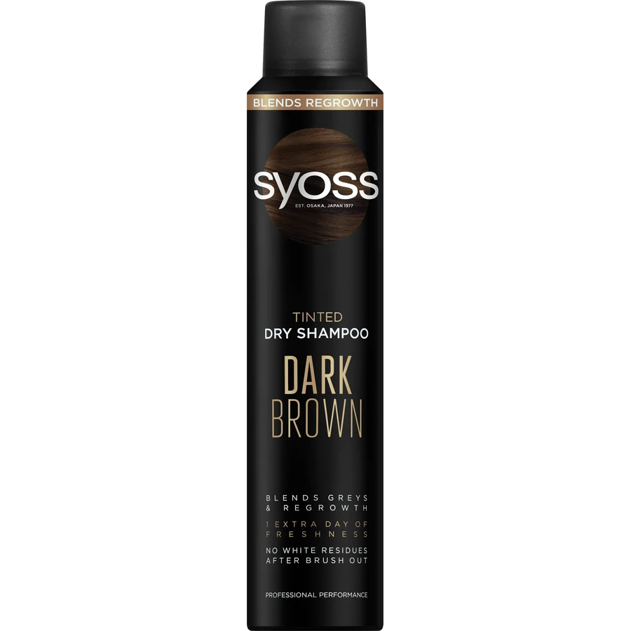 Сухой шампунь Syoss Dark Brown с тонирующим эффектом 200 мл: цены и характеристики