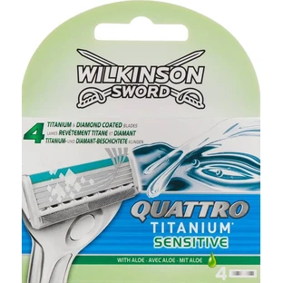 Змінні касети Wilkinson Sword Quattro Titanium Sensitive 4 шт.