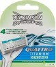 Сменные кассеты Wilkinson Sword Quattro Titanium Sensitive 4 шт.