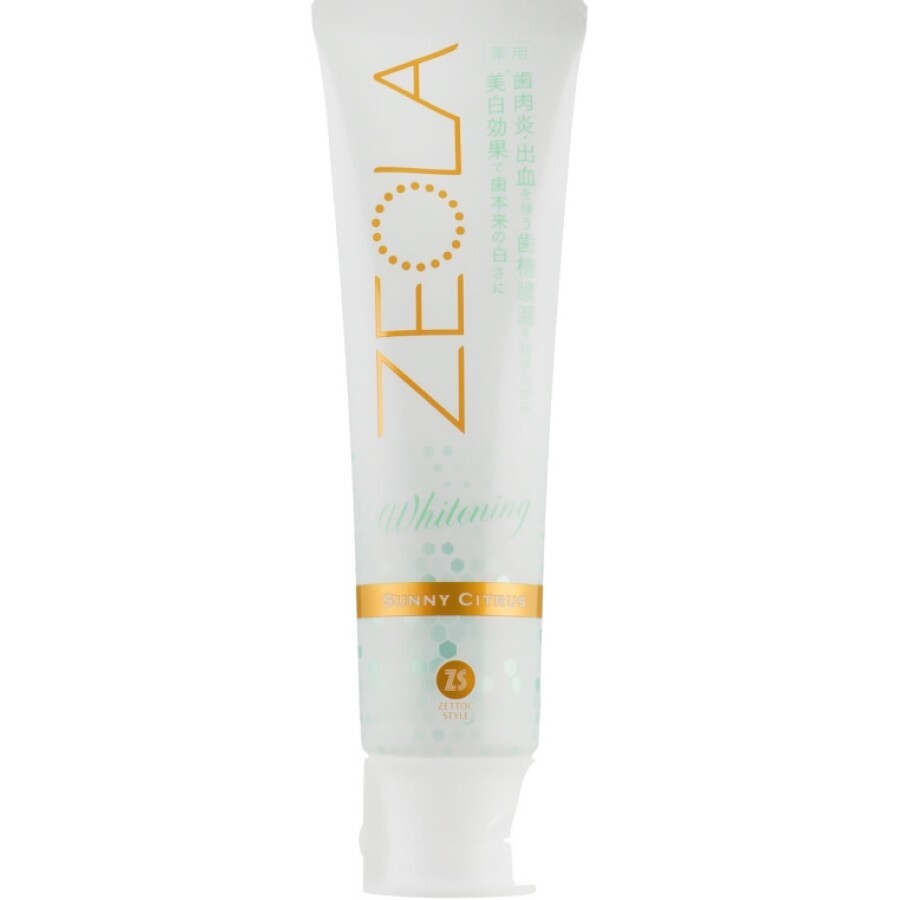 Зубная паста Zettoc Zeola White Sunny Citrus Солнечный цитрус 95 г: цены и характеристики
