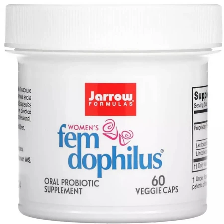 Пробиотики Для Женщин, Женский дофилус, 5 млрд КОЕ, Women's Fem Dophilus, Jarrow Formulas, 60 вегетарианских капсул: цены и характеристики